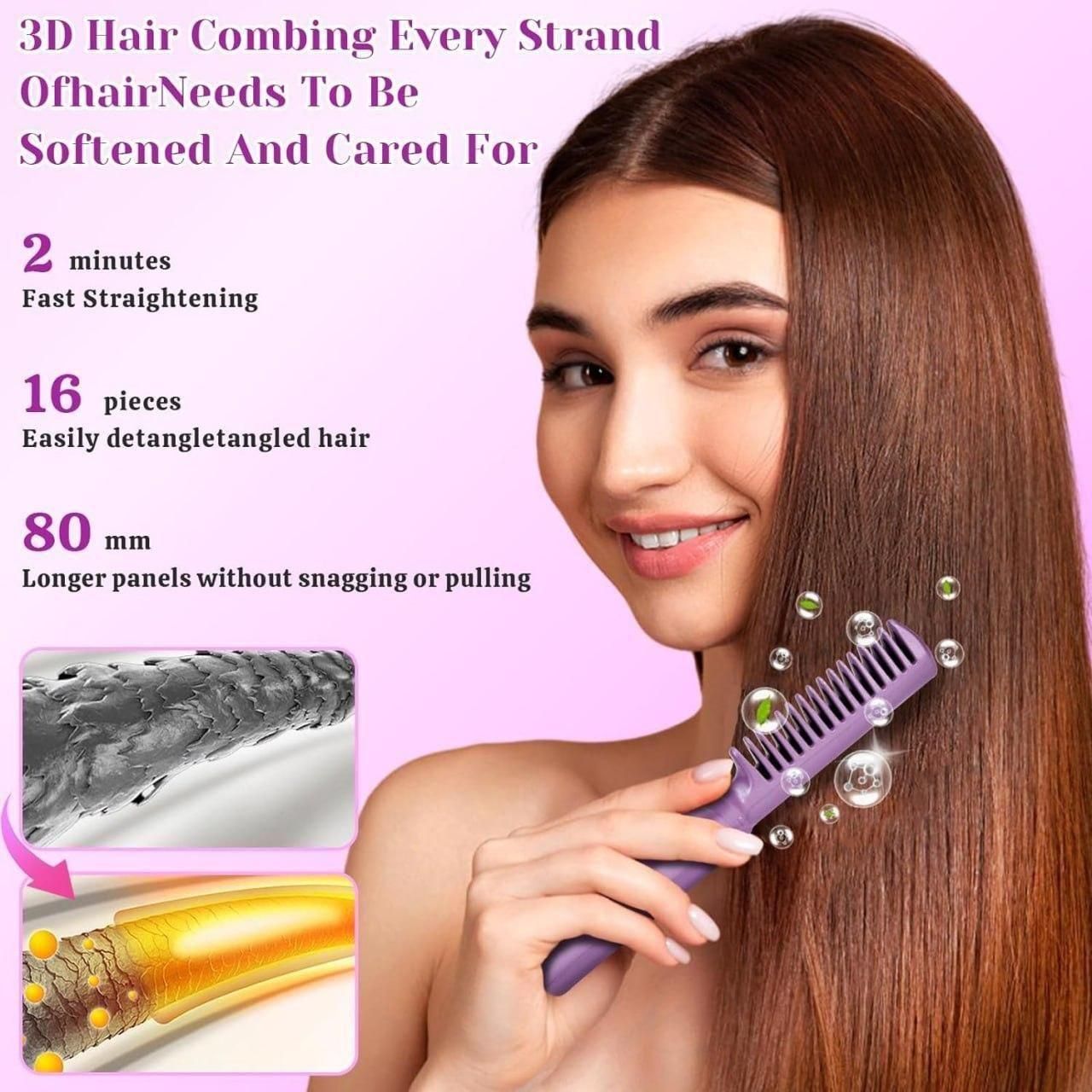 MeneFlix Portable Hair Straightener Hot Comb