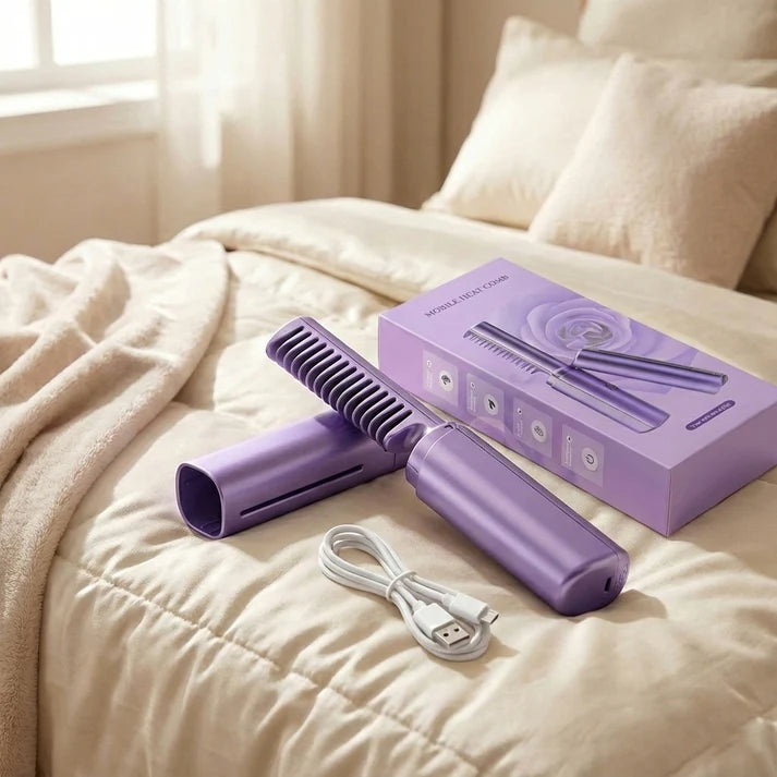 MeneFlix Portable Hair Straightener Hot Comb